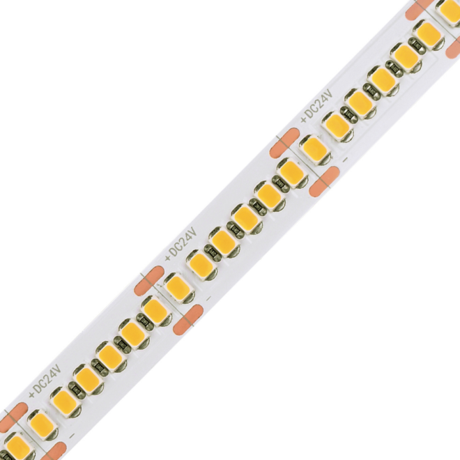 LIFELED Premium LED Strip Light PREMIUM-24V-2835-240, 24V, 24W per meter, 2400 lumens per meter, 2500K-6000K, SMD 2835