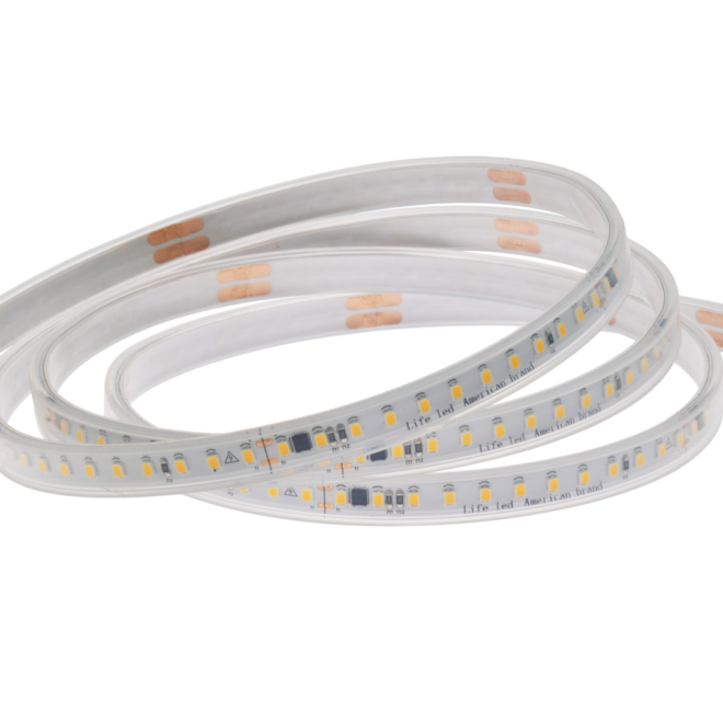 LIFELED LED Strip Light - High Voltage : FLEX-2835-120-220V, AC 110-220V, 10W per meter, 1700 lumens per meter, 3000K-6000K, SMD 2835