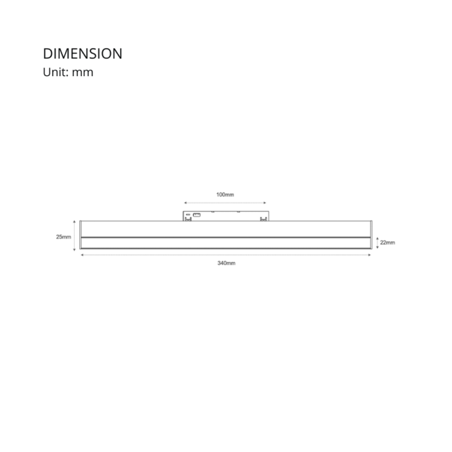 LIFELED LED Magnetic Track Light, Classic Series: 12W Bridgelux chip, 580±5%lm, DC48V, 3000K color temperature