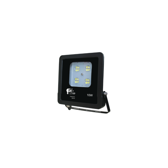 LIFELED Rock Series 10W flood light, SAMSUNG chip, 80° x 145° beam angle, 1295 lumens, 3000K color temp