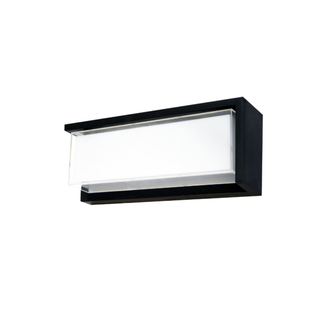 OD-854 LED exterior wall light featuring a power consumption of 25W and a luminous flux of 2000LM. Offers a color temperature of 3000K, 4000K, and 6000K, with a CRI of >=80. Operates on AC 180-250V