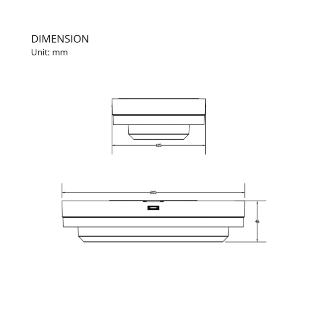 PW-12W-BK/WH-CC LED exterior wall light featuring a power consumption of 12W and a luminous flux of 1200LM. It offers adjustable color temperatures of 3000K, 4000K, and 6000K, with a CRI of >=80, operating on AC 180-250V