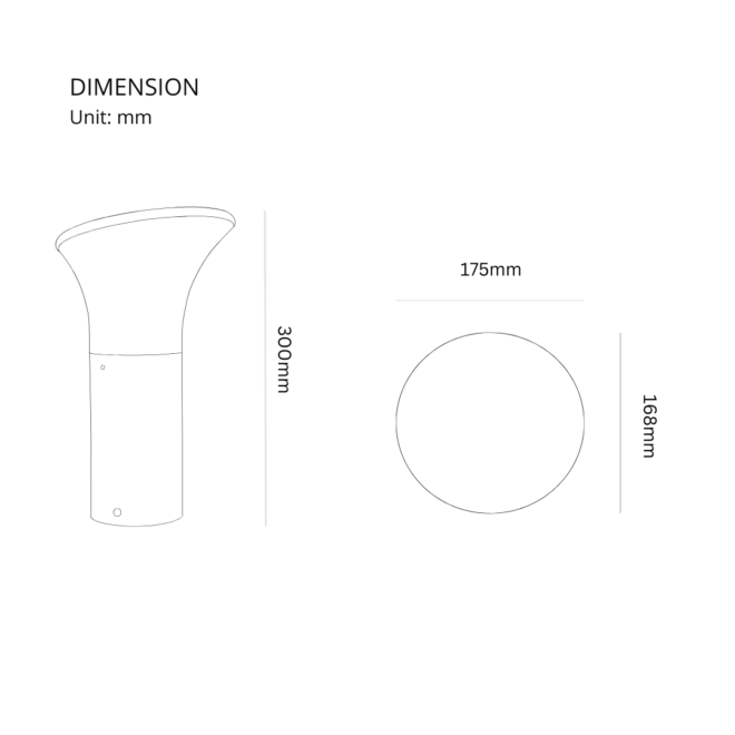 LIFELED LED Landscape Light, FANCY-30: Max 20W, E27 bulb type, aluminum material, voltage 85-265V. Bulb not included