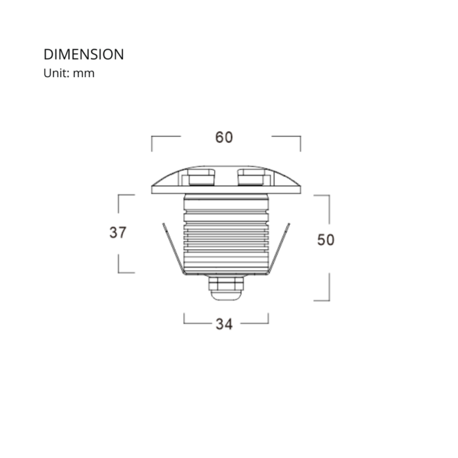 LIFELED LED Landscape Light, LIFE-B0302-3W: 3W light with 120LM luminous flux, >90 CRI, 3000K CCT, 110-230V voltage