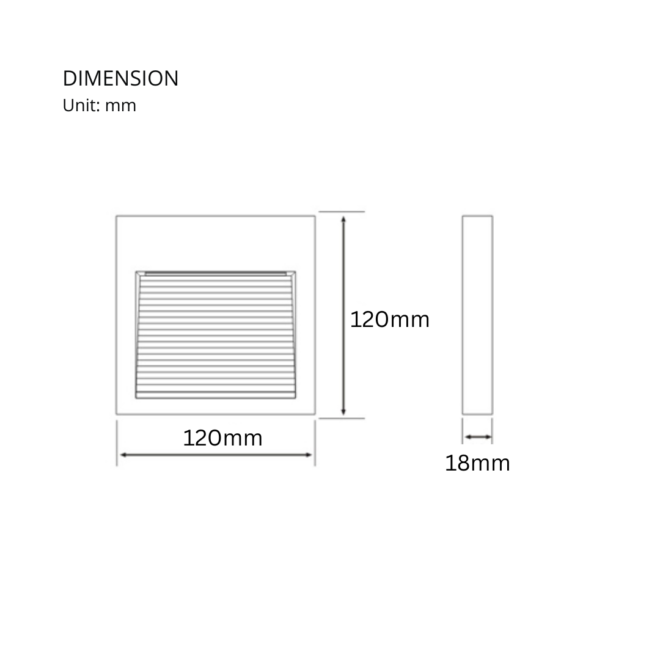 LIFELED LED Landscape Light, STEP-S4-6W: 6W light with 600LM luminous flux, >80 CRI, 3000K CCT, 200-240V voltage