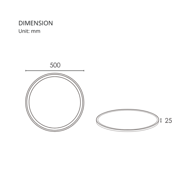 SIMA 40W surface-mounted downlight with a luminous flux of 4000 lumens, a CRI of 80, adjustable color temperatures of 3000K, 4000K, and 6000K, and operating voltage of AC85-277V