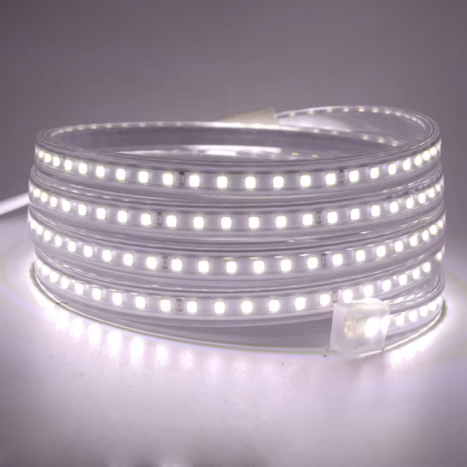 LIFELED LED Strip Light - High Voltage: LIFE-2835-120L, AC 110-220V, 11W per meter, 1500 lumens per meter, 3000K-6000K-RGB, SMD 2835