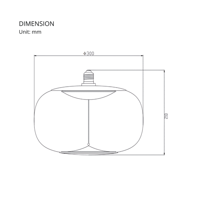 LIFELED LUXE-300 decorative bulb, 12W, 360° beam angle, E27 base, 550 lumens, 1800K color temperature