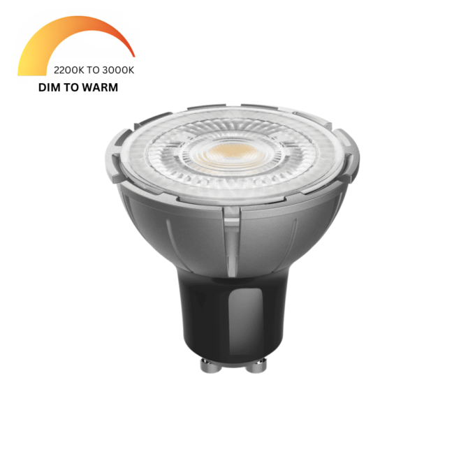 LIFELED LED Spot Light ROCK-PRO-7.5W-3K-DTW, 7.5W, GU10 base, 36° beam angle, 520 lumens, 2200K-3000K CCT