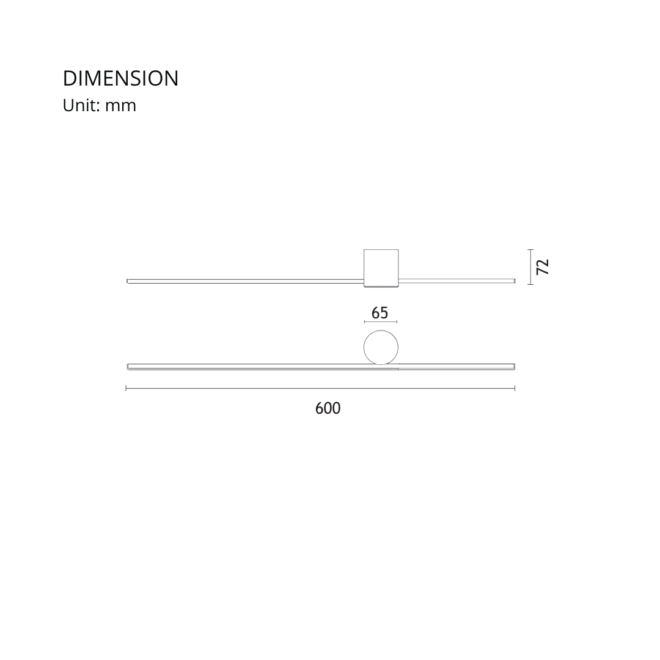 LIFELED LED Interior Wall Light, WL-FLY-6W: 6W wall light with 250lm luminous flux, 80 CRI, white color, AC 220-240V